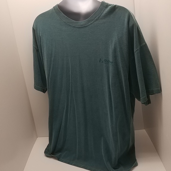 B.U.M. Sport men's vintage short sleeve t-shirt XL green logo front/back - Picture 3 of 14